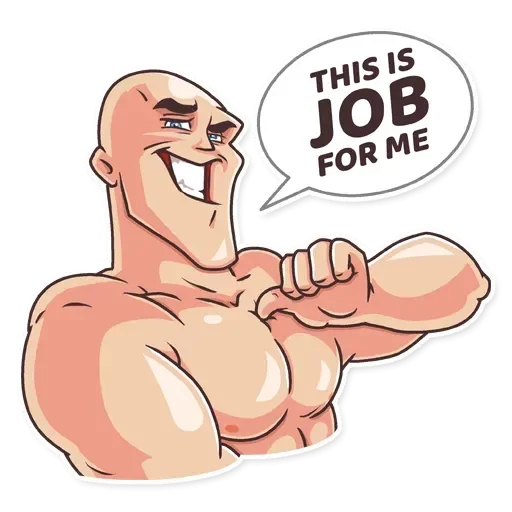 😉 Стикер «Лысый из brazzers» для Telegram