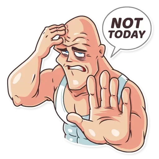 😮‍💨 Стикер «Лысый из brazzers» для Telegram