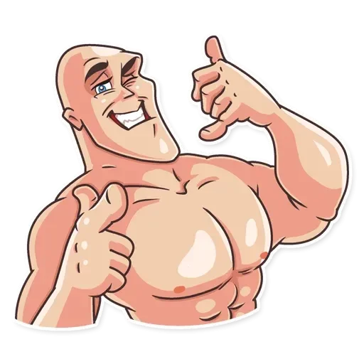 🤙 Стикер «Лысый из brazzers» для Telegram