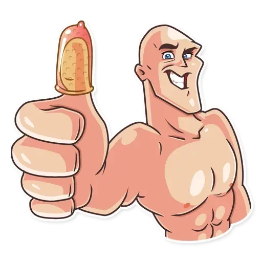👍 Стикер «Лысый из brazzers» для Telegram