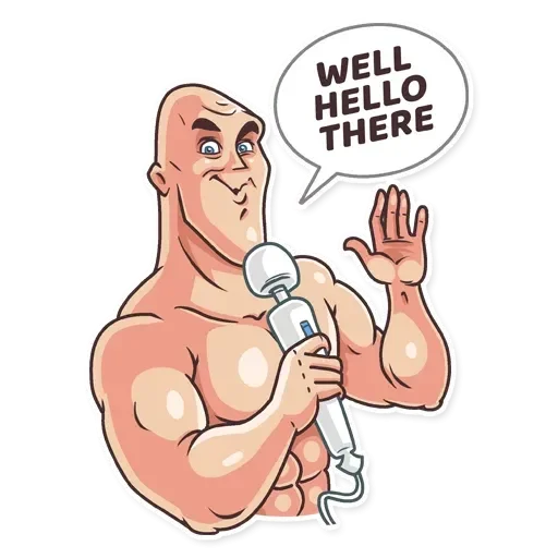 ✋ Стикер «Лысый из brazzers» для Telegram