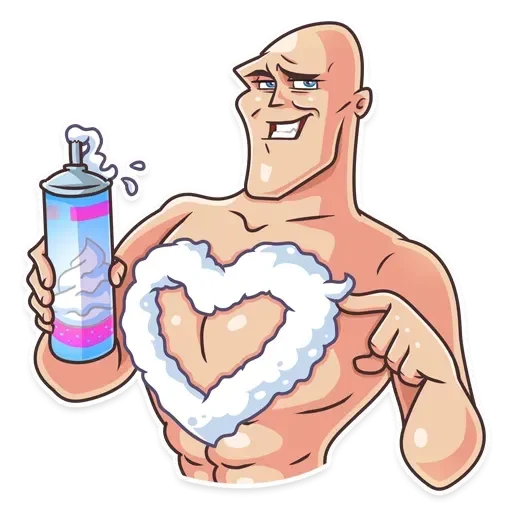 🧡 Стикер «Лысый из brazzers» для Telegram