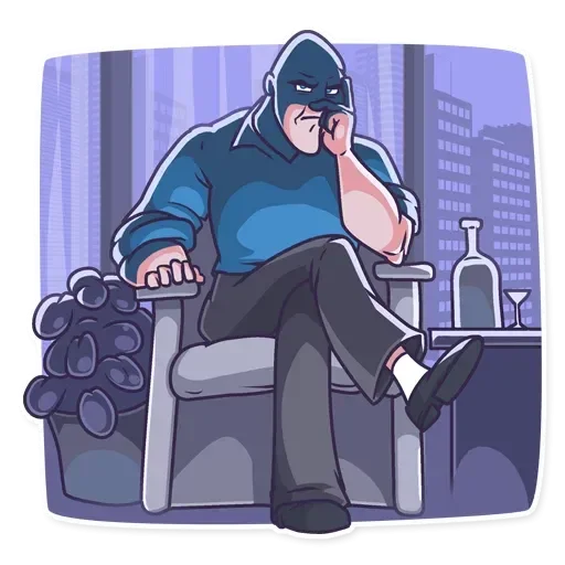 😐 Стикер «Лысый из brazzers» для Telegram