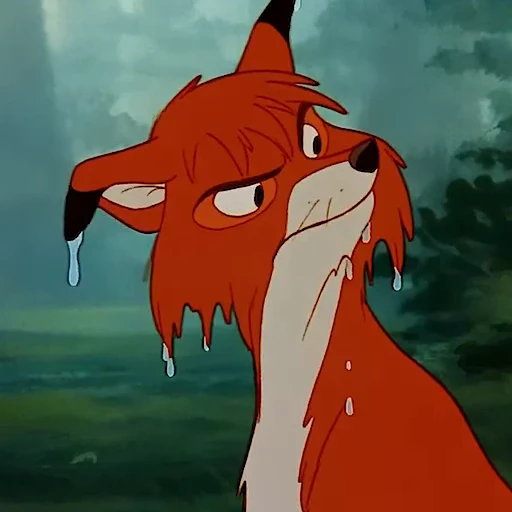 😠 Стикер «tod and vixey» для Telegram