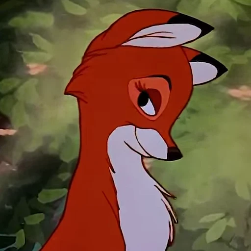 😏 Стикер «tod and vixey» для Telegram