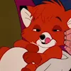 Стикер 12 Lovely Fox Tod