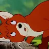 Стикер 19 Lovely Fox Tod