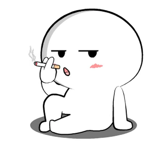 🚬 Стикер «Baldy» для Telegram