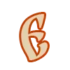 Стикер 6 Balkara RU шрифт