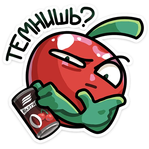🍺 Стикер «Вишня Балтика 0» для Telegram