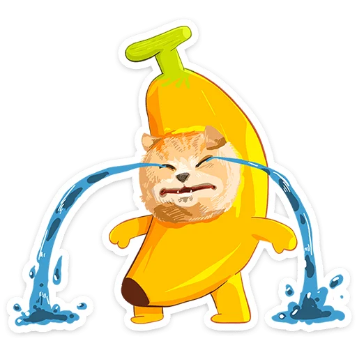 🍌 Стикер «Бананяобананяй» для Telegram
