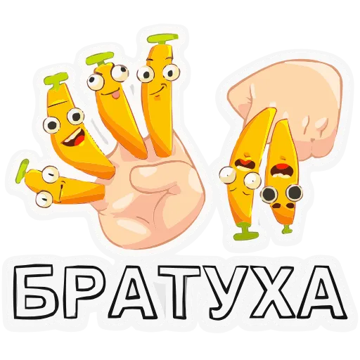 Стикер 9 Набор эмоджи с мемами «Бананяо +» из ВК в HD качестве
