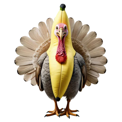 🦃 Стикер «Banana Animals» для Telegram