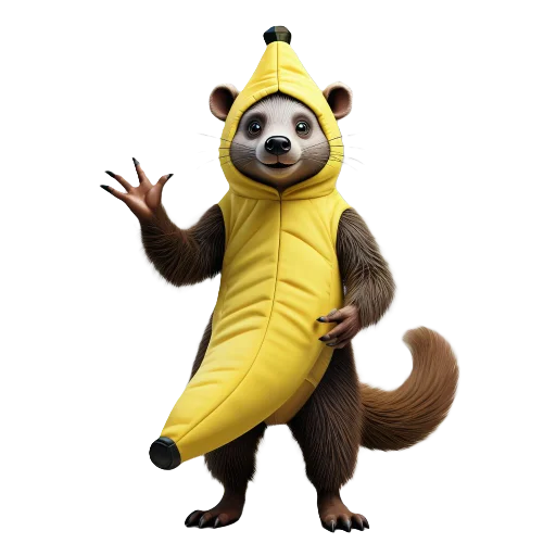 🐾 Стикер «Banana Animals» для Telegram
