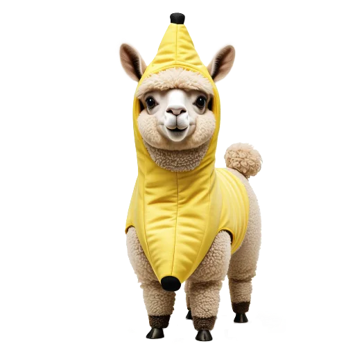 🦙 Стикер «Banana Animals» для Telegram