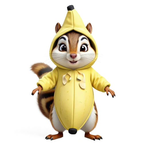 🐿 Стикер «Banana Animals» для Telegram