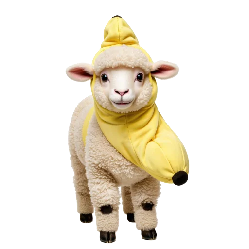 🐑 Стикер «Banana Animals» для Telegram