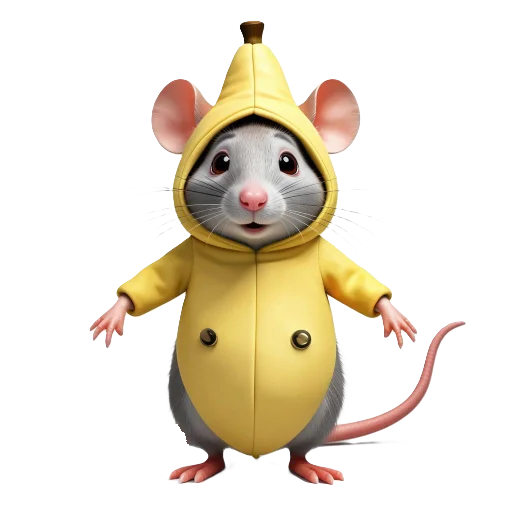 🐁 Стикер «Banana Animals» для Telegram