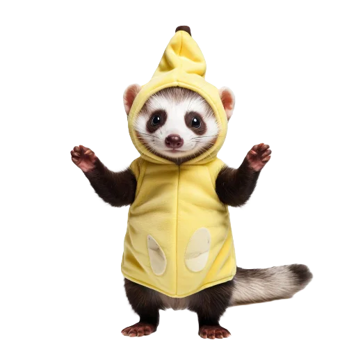 🦨 Стикер «Banana Animals» для Telegram