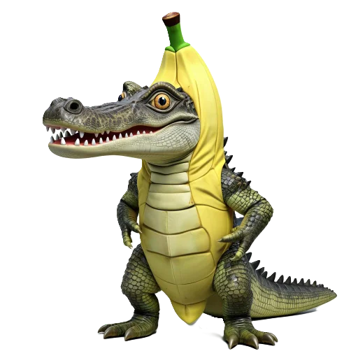 🐊 Стикер «Banana Animals» для Telegram