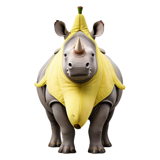 🦏 Стикер «Banana Animals» для Telegram