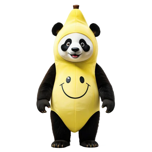🐼 Стикер «Banana Animals» для Telegram