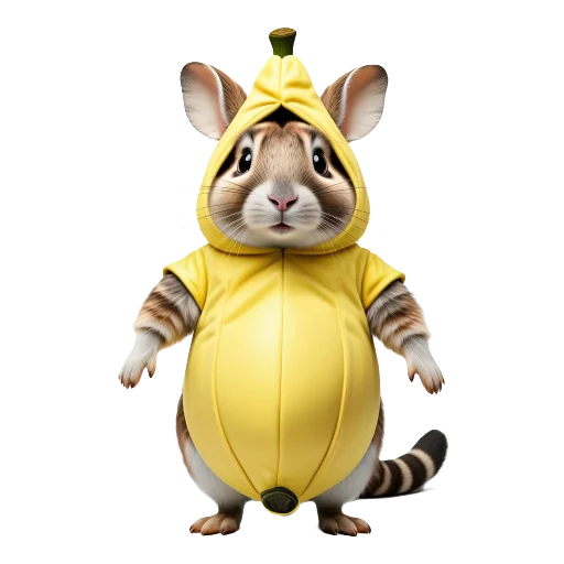 🐭 Стикер «Banana Animals» для Telegram