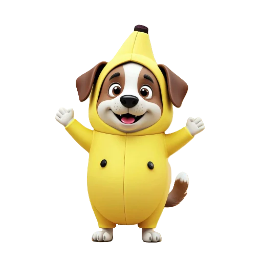 🐕 Стикер «Banana Animals» для Telegram
