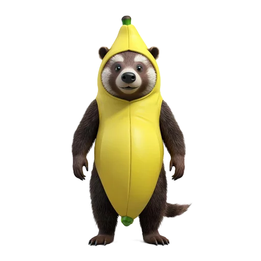 🍌 Стикер «Banana Animals» для Telegram