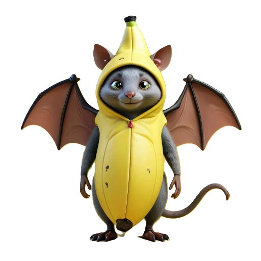 🦇 Стикер «Banana Animals» для Telegram