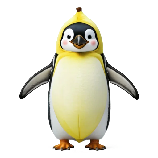 🐧 Стикер «Banana Animals» для Telegram