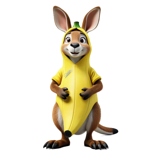 🦘 Стикер «Banana Animals» для Telegram