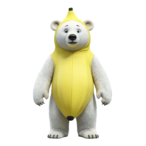 🐻 Стикер «Banana Animals» для Telegram