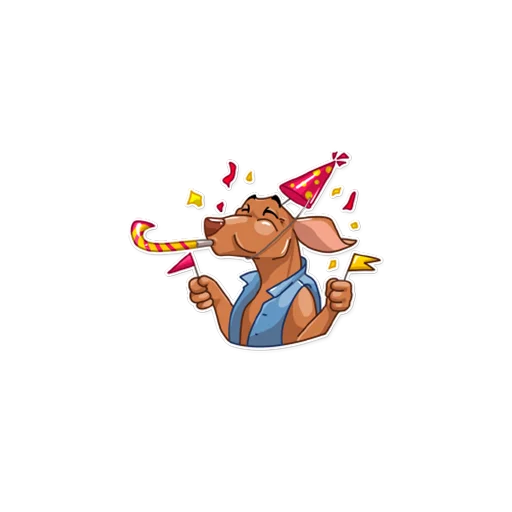 🥳 Стикер «bananadog» для Telegram