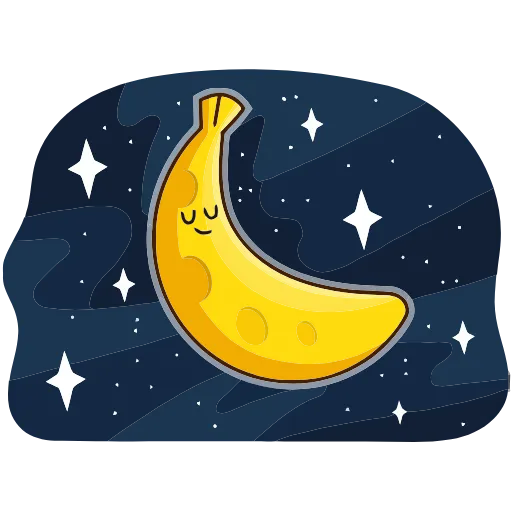 😴 Эмодзи «Бананос» для Telegram
