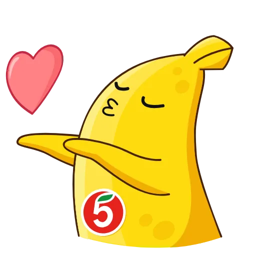 😘 Стикер «Бананос обновлен, 8 новых стикеров» для Telegram