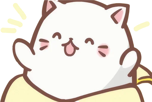 😝 Стикер «Bananya cat» для Telegram