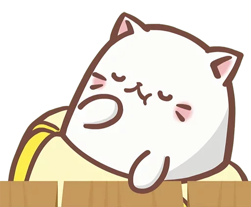 🍬 Стикер «Bananya cat» для Telegram