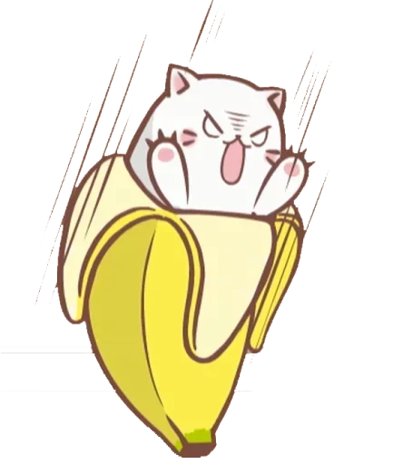 😡 Стикер «Bananya cat» для Telegram