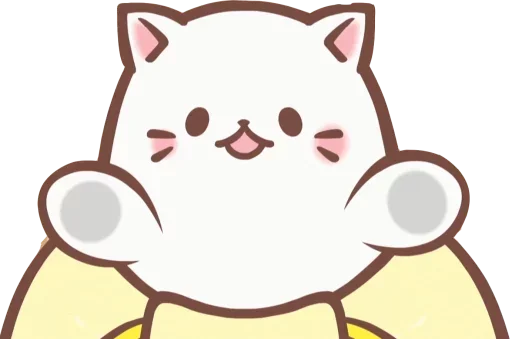 🐾 Стикер «Bananya cat» для Telegram