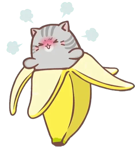 😏 Стикер «Bananya cat» для Telegram