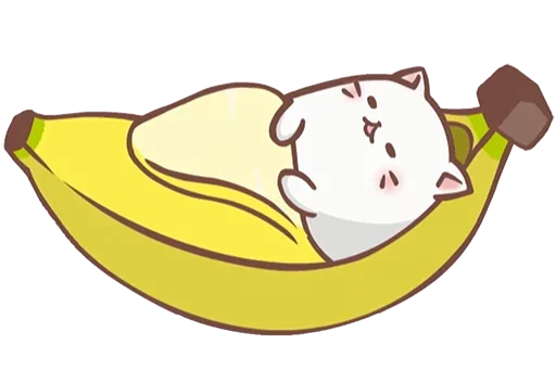 😌 Стикер «Bananya cat» для Telegram