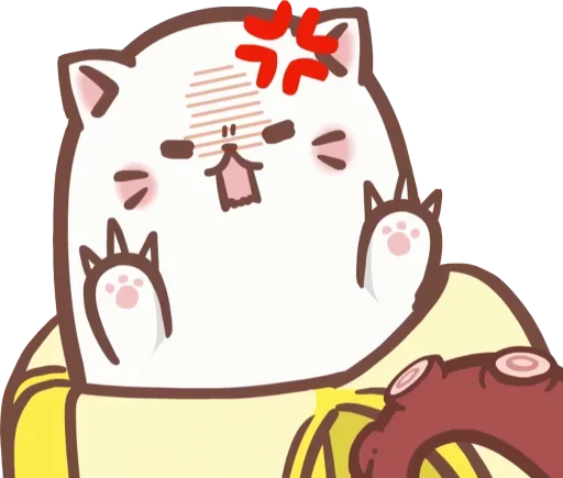 😡 Стикер «Bananya cat» для Telegram