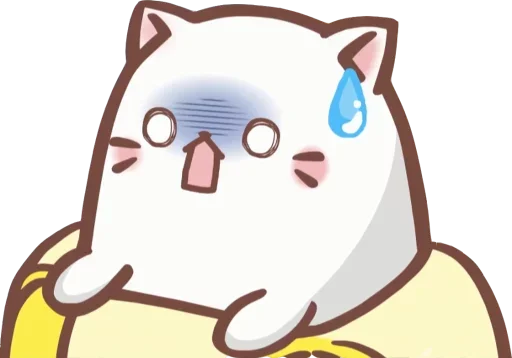😱 Стикер «Bananya cat» для Telegram