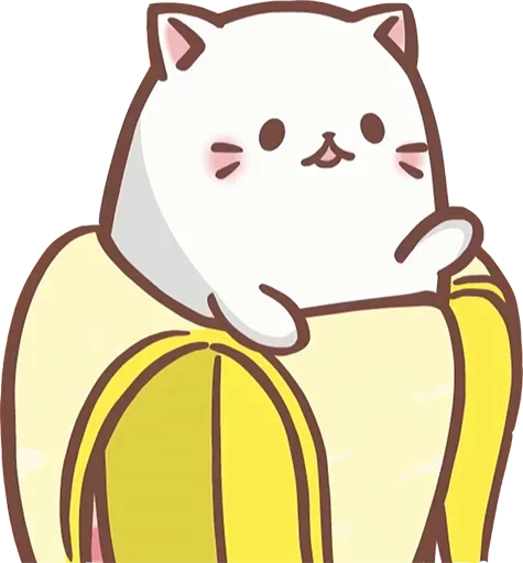 👋 Стикер «Bananya cat» для Telegram