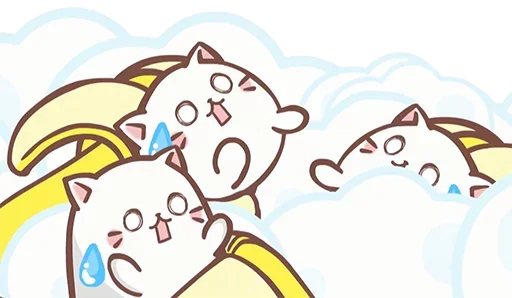 😱 Стикер «Bananya cat» для Telegram