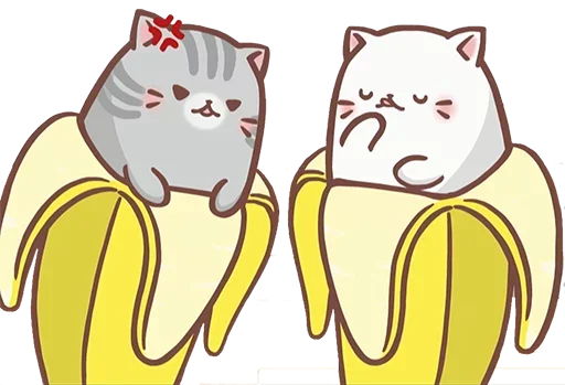 😠 Стикер «Bananya cat» для Telegram