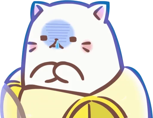😷 Стикер «Bananya cat» для Telegram