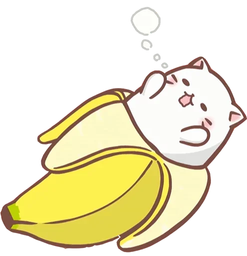 💤 Стикер «Bananya cat» для Telegram