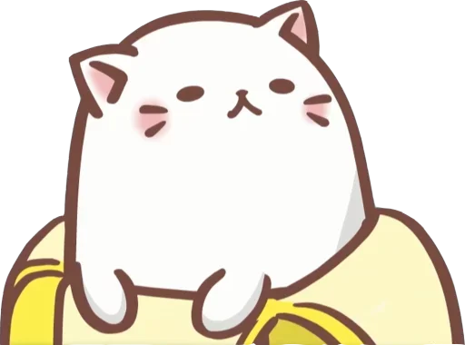 😒 Стикер «Bananya cat» для Telegram